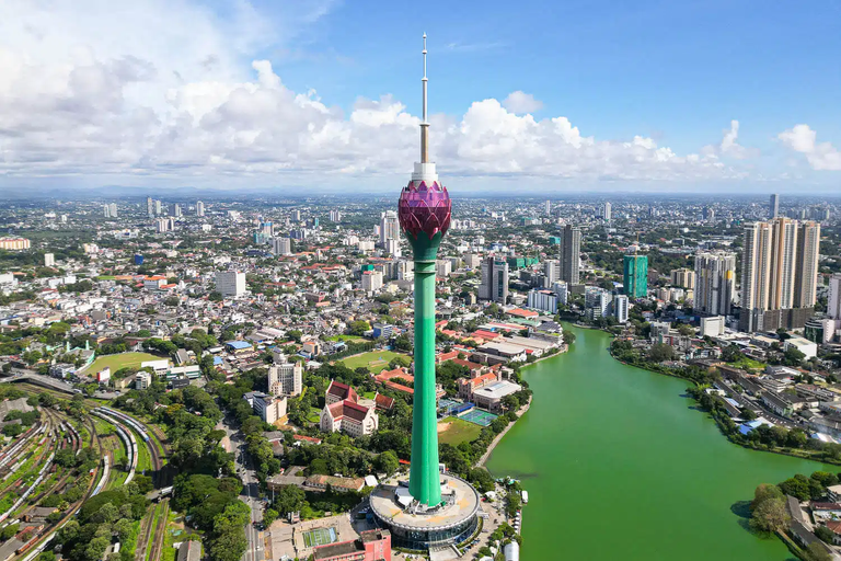 Colombo Lotus Tower at dusk